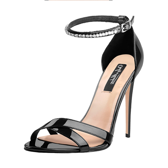 wholesale Ankle Strap Rhinestone Gladiator Stilettos Heel Sandals (2)